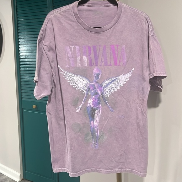 Nirvana vintage Graphic Tee in Purple In Utero 1X maybe XL - Picture 2 of 6